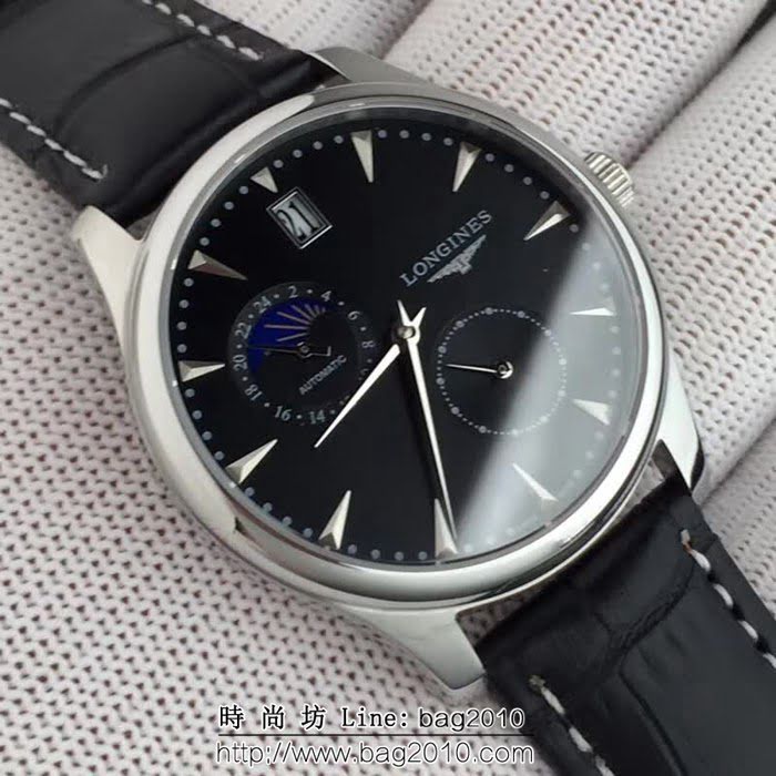 LONGINES浪琴 全自動機械 男士時尚腕表 WSS1750
